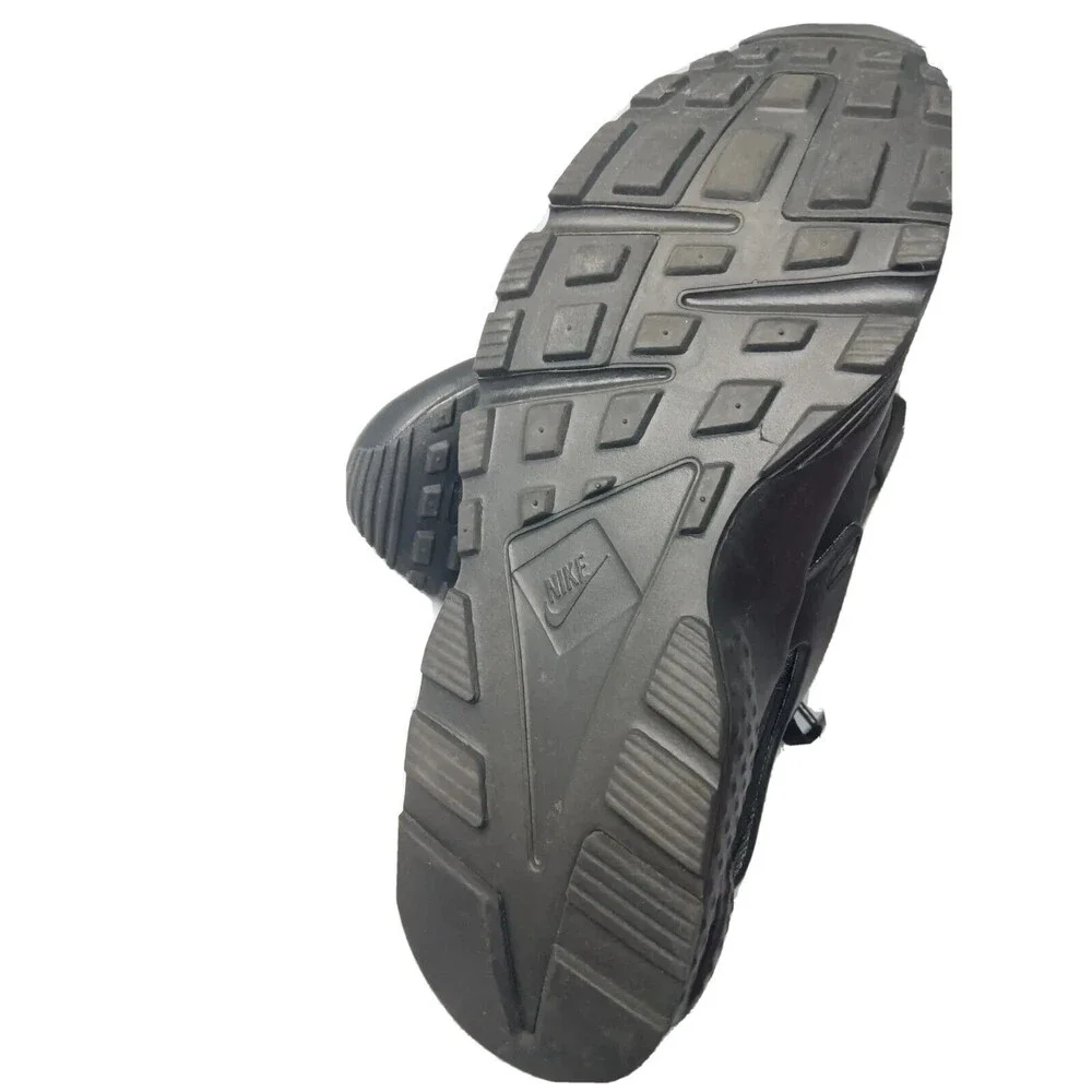 Nike Air Huarache Run Sneakers Size 7 Y Shoes Ultra Triple Black